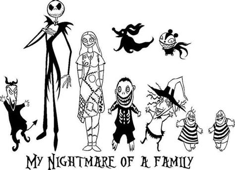 nightmare  christmas coloring pages  coloring sheets