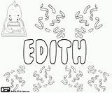 Edith Feminine Name sketch template