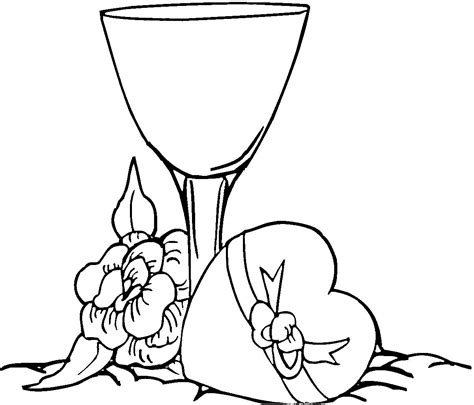 glass  wine coloring clipart panda  clipart images