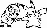 Minion Pages Golf Pikachu Kevin Coloring Color Dancing sketch template