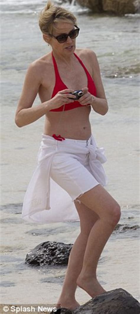 Sharon Stone Sizzles In A Bikini As She Holidays In Maui