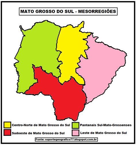 mesorregiÕes dos estados brasileiros suporte geográfico