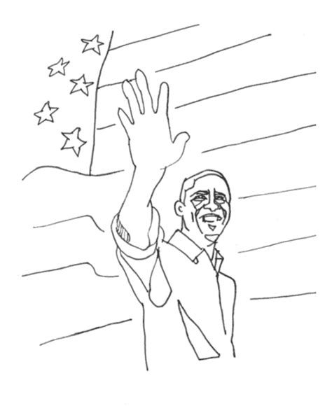 bluebonkers barack obama coloring page obama flag