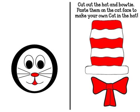 cat   hat bow tie template   cat   hat bow