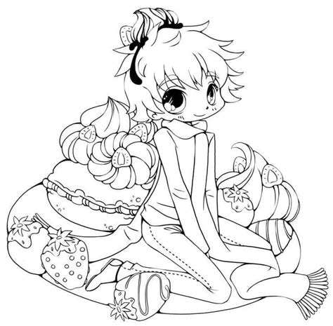 anime coloring pages printable