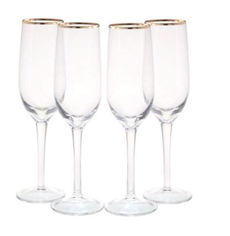 Champagne Glasses With Gold Rim Christmas Table Settings Gold Rims