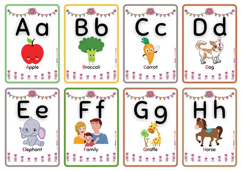 alphabet flash cards    preschool