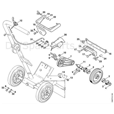 stihl ts  disc cutter ts parts diagram  mounting kit cutquik cart