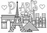 Eiffel Monuments Triomphe Arc Cathedrale Imprimer Malbuch Fur Adulti Justcolor Erwachsene Adultos Francia Coloriages Texte París Dibujo Tigre sketch template