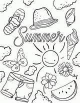 Summer Coloring Pages Sheets sketch template