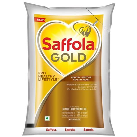 Buy Saffola Oodles Yummy Masala With Saffola Gold 1 L Pouch Pack Of