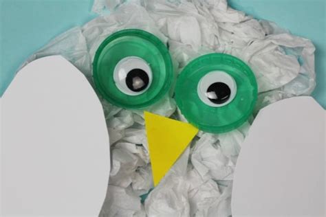 easy snowy owl craft crafts  sea