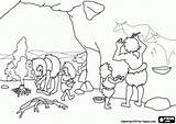 Coloring Kleurplaat Rupestres Rupestre Prehistoric Hunting Jagers Prehistory Prepares Paints Pintores Walls Paleolithic Cro Magnon Boeren Profe Kleurplaatkleurplaten Oncoloring sketch template