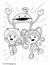 Umizoomi Coloring Team Pages Colouring Printable Umi sketch template