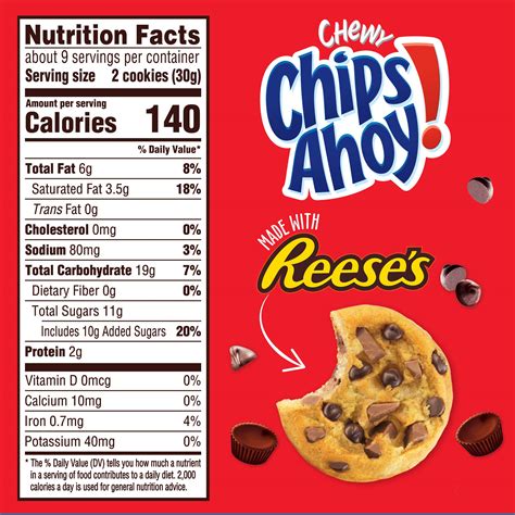 chips ahoy chewy chocolate chip cookies with reese s peanut butter