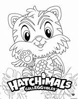 Hatchimals Tigrette sketch template