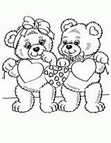 Coloring Valentine Pages Cute Color Printable Getcolorings Colorings sketch template