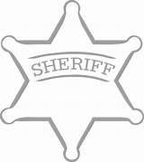 Star Sherrif Objects Coloring Sheriff Kb sketch template