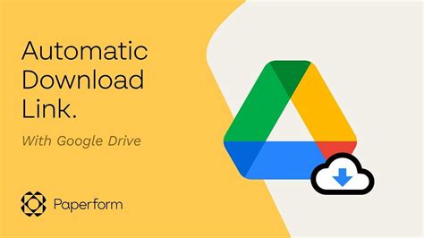 create  google drive automatic  link