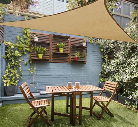 love story      triangle sand sun shade sail canopy uv block awning  outdoor patio