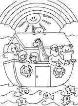 Noah Coloring Ark Pages Printable Book sketch template
