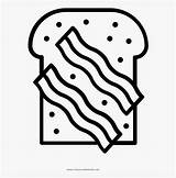 Toast Bacon Clipartkey sketch template