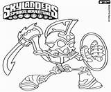 Chop Skylander Skylanders Coloring Pages Dead Living Tough Sword Shield Warrior Oncoloring sketch template