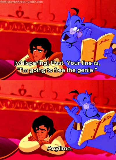 Genie And Aladdin Quote Funny Disney Memes Disney Marvel Disney Quotes
