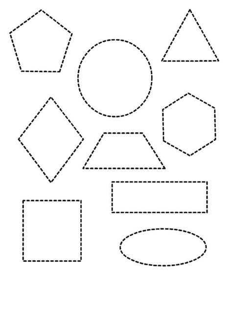 printable coloring pages shapes