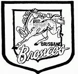 Coloring Broncos Denver Printable Nrl Brisbane Logo Pages Silhouette Rugby League Teams Creative Clipart Cameo Australia Popular Coloringhome Mascot Library sketch template