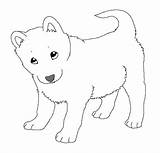 Husky Huskies sketch template