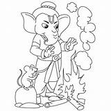 Ganesha Xcolorings sketch template