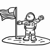 Moon Landing Man Drawing Clipart Astronaut Clip First Cartoon Men Flag Easy Coloring Draw Pages Clipground Drawings Result Paintingvalley Choose sketch template