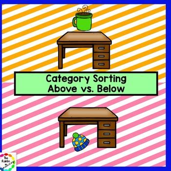 category sorting   rainbow journey tpt