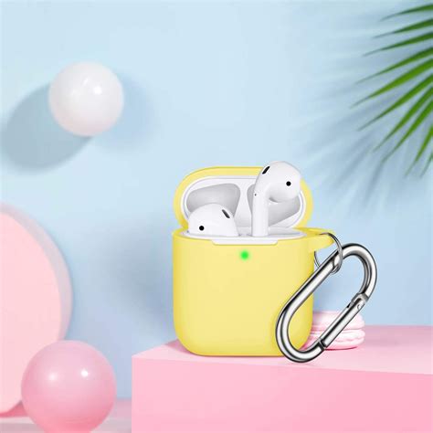 yellow airpods case cover  keychain silicone skin cover etsy