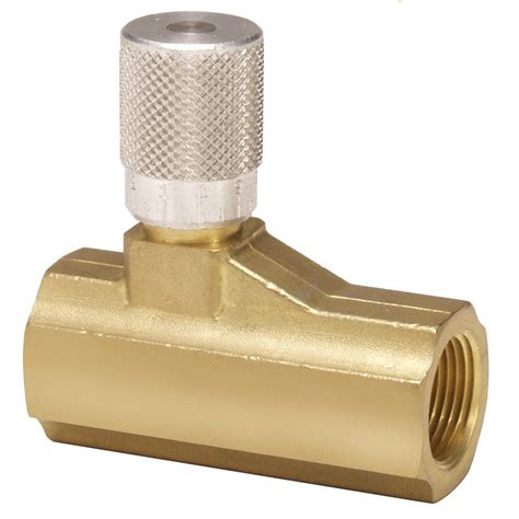 parker micrometer flow control valve  nptf brass
