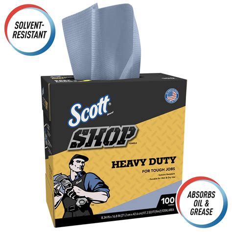 scott shop towels heavy duty  sheetsbox  boxescase  sheetscase