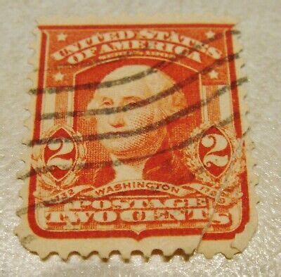 george washington  cent stamp red   rare ebay