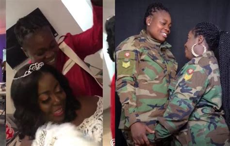 Ghanaian Military Lesbian Couple Who Got Married Allegedly