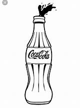 Coca Coke Botella Soda Cocacola Flasche Botellas Doodle Zeichnen Malen Kupit Nado Handgezeichnete Logos Ausmalbilder Botol Drucken Abbildung sketch template