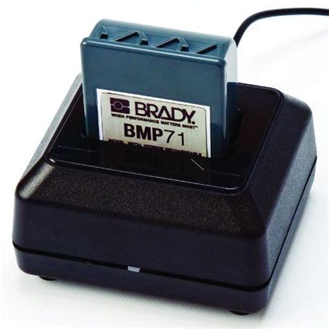 brady bmp  label printer quick charger seton
