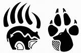 Bear Native Paw Wolf American Claw Tattoos Clip Symbols Tattoo Tribal Symbol Drawing Sketch Claws Patterns Talk Could Books Drawings sketch template
