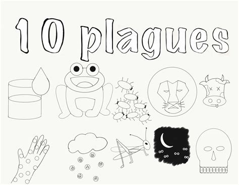 ten plagues coloring sheet coloring pages