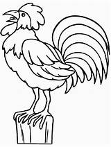 Coloring Rooster Pages Year Cartoon Library Clipart Book sketch template