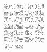 Coloring Alphabet Pages Printable Letters Block Library Clipart Upper Lower Case sketch template