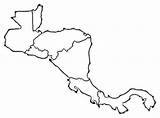 Centroamerica Dibujo Centroamérica Planisferio Helvania Hispanic sketch template