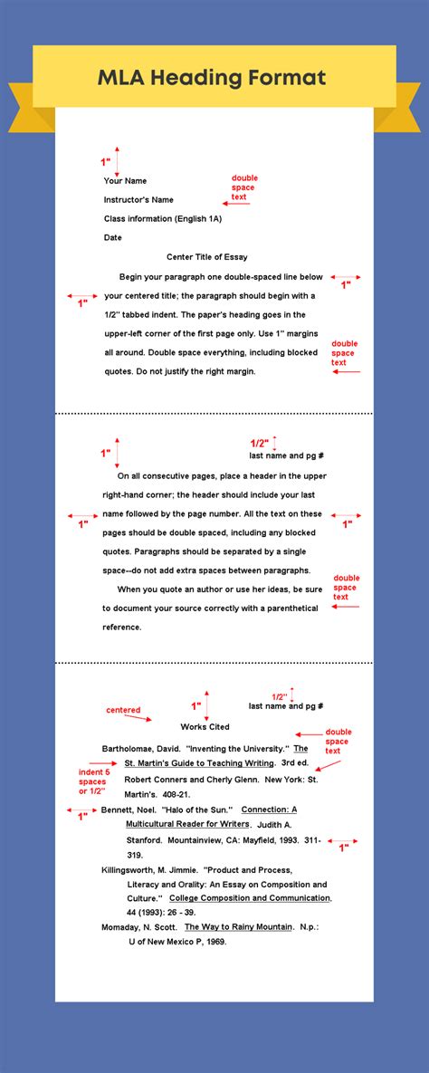 mla heading format mla heading