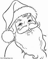 Pages Coloring Santa Christmas Print sketch template