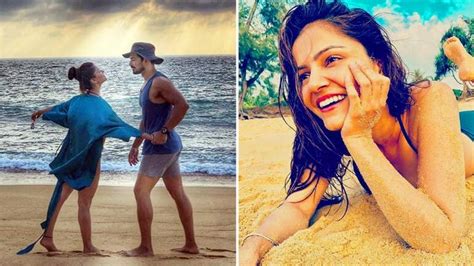 Rubina Dilaik And Abhinav Shukla Flaunt Their Toned Bodies In Beachwear