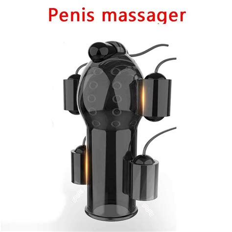 Vibrating Penis Head Massager Male Masturbators Masturbation Mens Sex